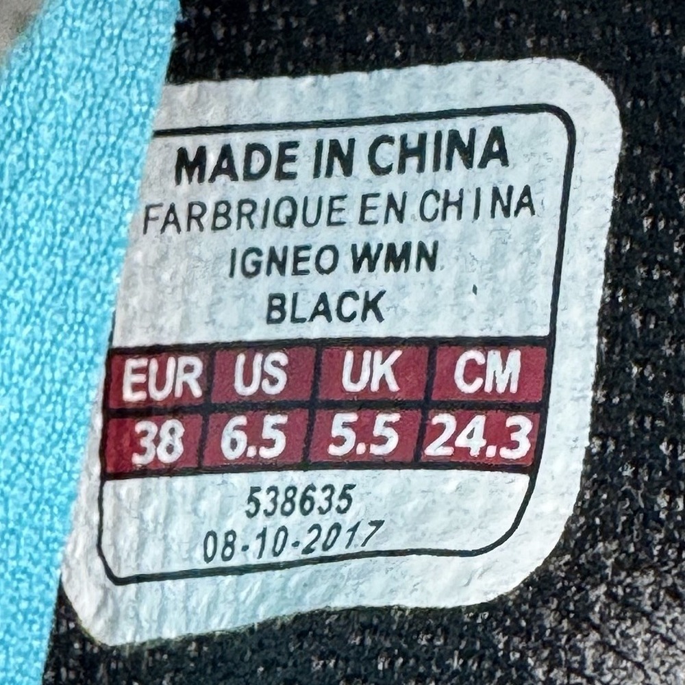 Bontrager IGNEO BOA Mountain Cycling Shoes Black/Blue/Silver Women's 6.5 EU 36‎ - Picture 13 of 13